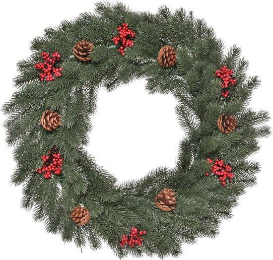 2dekans | HOMCOM Kerstkrans met sieraden 830-372, Diversen, Kerst, Ophalen of Verzenden