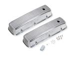 Valve Covers, Cast Aluminum, Polished, Finned Top, Chevy,, Verzenden