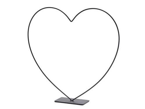 Frame metalen hart op voet 30 cm zwart staand metalenframe, Hobby en Vrije tijd, Knutselen, Nieuw