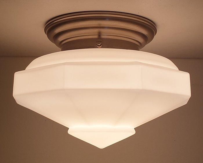 Plafonnier - Opaline - style art déco, Antiquités & Art, Art | Objets design