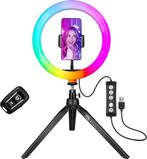 2dekans | Studio ME Multi Kleuren Ringlamp met Statief - 10, Audio, Tv en Foto, Ophalen of Verzenden, Nieuw