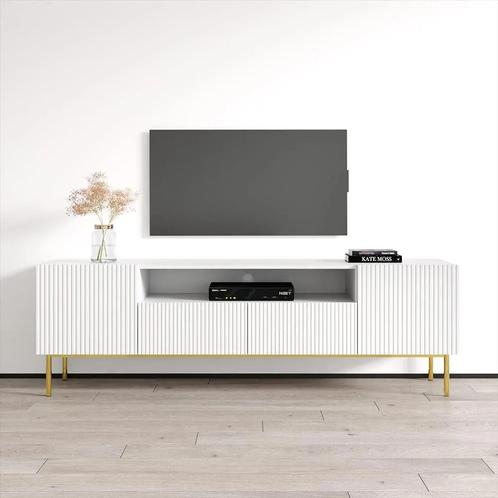 Tv-meubel Modern design 160x40x48 cm Wit, Auto diversen, Autogereedschap, Verzenden