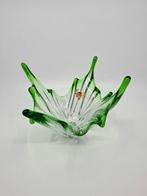 Schaal - Uraniumglas - Met sticker, Antiek en Kunst, Antiek | Glaswerk en Kristal