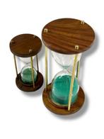 Sablier (2) - Laiton, Bois - 1980-1990 - Duo de sabliers