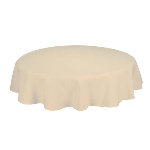 Nappe de Table Ronde Ivory 330cm Ø - Treb SP, Huis en Inrichting, Keuken | Textiel, Overige kleuren, Nieuw, Verzenden