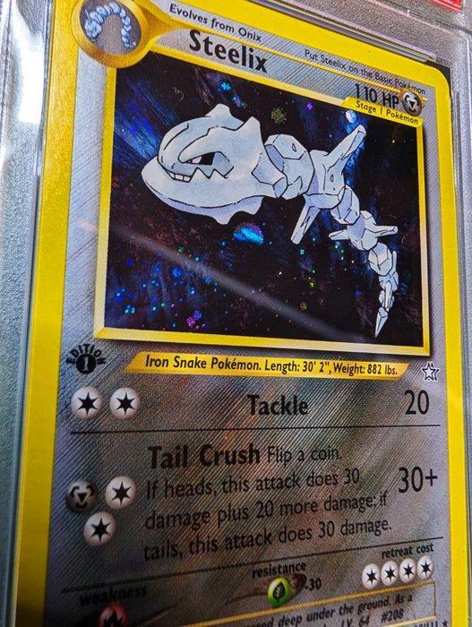 Pokémon - 2 Graded card - Steelix 1st Edition Holo Neo, Hobby en Vrije tijd, Verzamelkaartspellen | Pokémon