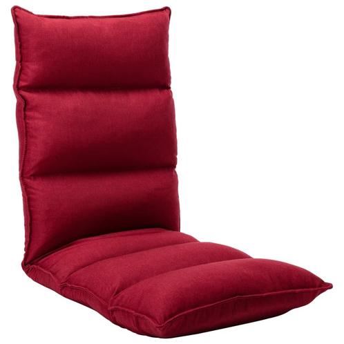 vidaXL Vloerstoel inklapbaar stof wijnrood, Huis en Inrichting, Stoelen, Nieuw, Verzenden