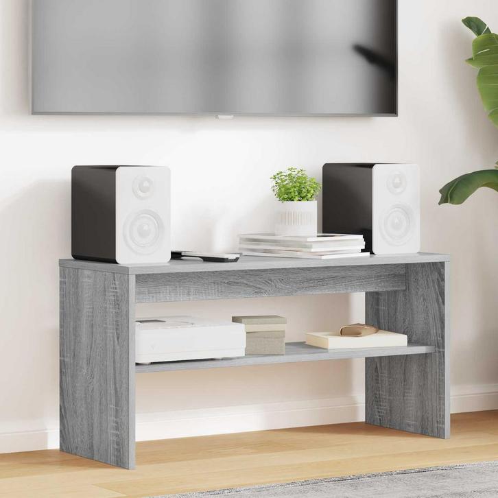 vidaXL TV Kast Grijs Sonoma 80 x 30 x 40 cm Bewerkt hout, Huis en Inrichting, Kasten |Televisiemeubels, Nieuw, Verzenden