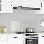 vidaXL Keuken Achterwand Helder 110x40x0.6 cm Gehard Glas, Antiek en Kunst, Verzenden