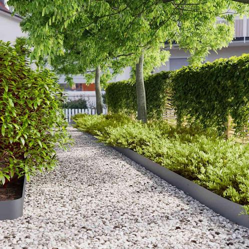 vidaXL Gazonranden 50 st 15x103 cm koudgewalst staal, Tuin en Terras, Bielzen en Borduren, Nieuw, Verzenden
