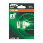 Osram Gloeilamp W5W 12V 5W Ultra Life W2.1x9.5d 2 Stuks, Ophalen of Verzenden