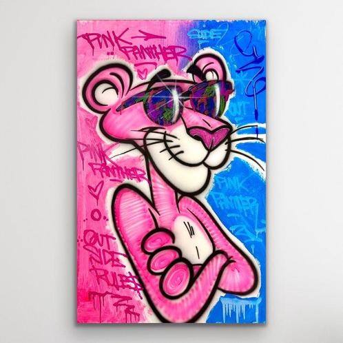 Outside313 - Pink Panther - Punk series, Antiquités & Art, Art | Peinture | Moderne