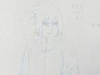 Naruto - 1 Originele animatietekening van Sasuke Uchiha