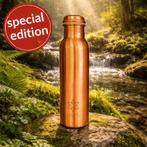SPECIAL EDITION Puur koperen waterfles ± 950 ml (extra zware, Ophalen of Verzenden