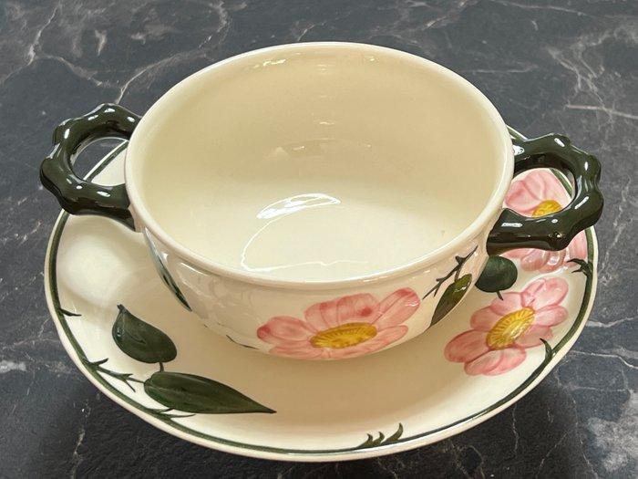 Villeroy &amp; Boch - Braadpan (12) - Wilde roos - Porselein, Antiek en Kunst, Antiek | Meubels | Tafels