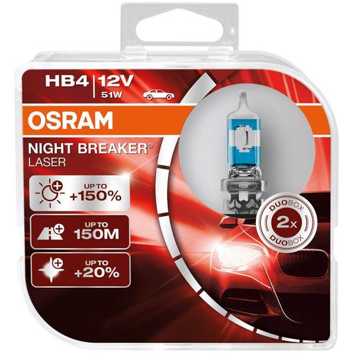 Osram HB4 Night Breaker Laser +150% 9006NL Autolampen, Autos : Pièces & Accessoires, Éclairage, Enlèvement ou Envoi