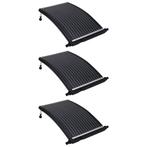 vidaXL Zwembadverwarmingspaneel solar 3 st gebogen 110x65 cm, Tuin en Terras, Verzenden, Nieuw