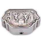 Boîte de tabac à priser - Argent 925