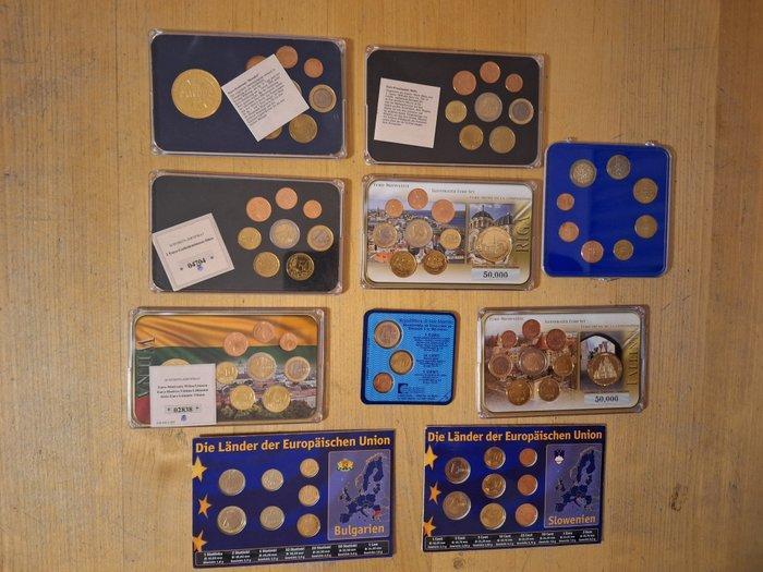 Europa. Year Set (BU) (9 sets) (Zonder Minimumprijs), Postzegels en Munten, Munten | Europa | Euromunten
