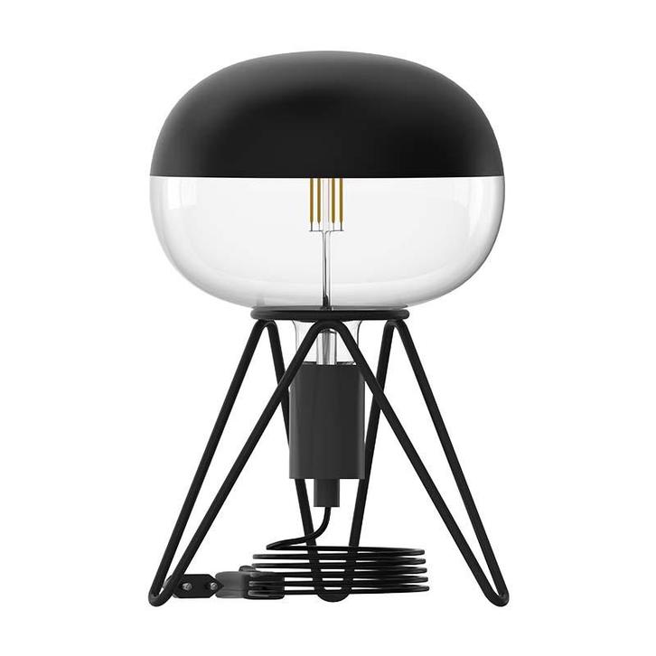 Calex Tafellamp Driepoot Zwart met snoer en schakelaar E27, Huis en Inrichting, Lampen | Overige, Verzenden