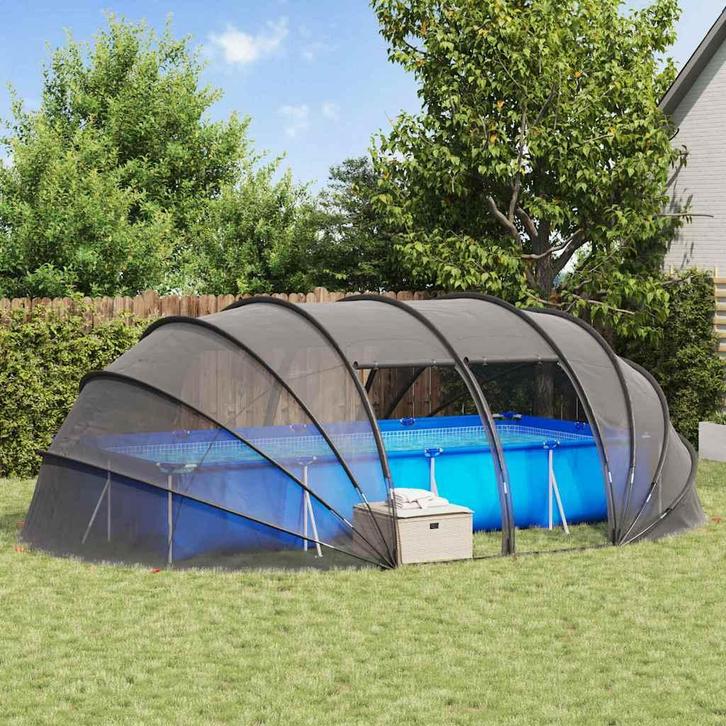 vidaXL Pool Tent Dome Doorzichtig 640 x 432 x 205 cm, Jardin & Terrasse, Piscines, Envoi