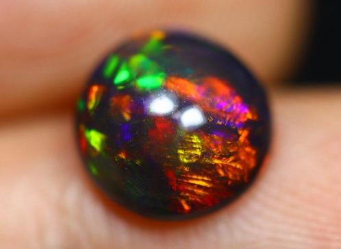 1,45 ct - Noir naturel Opale - Regarder la vidéo !- 0.29 g, Verzamelen, Mineralen en Fossielen