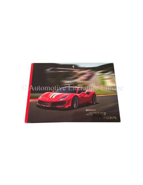 2018 FERRARI 488 PISTA HARDCOVER BROCHURE 6196/18, Boeken, Auto's | Folders en Tijdschriften, Ophalen of Verzenden
