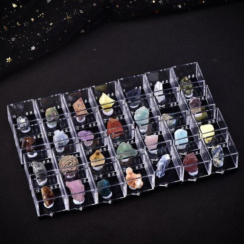 Pas de réserve - Collection exclusive de 28 minéraux, Verzamelen, Mineralen en Fossielen