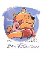 Hand-signed and numbered print - Pooh and Piglet by Eric