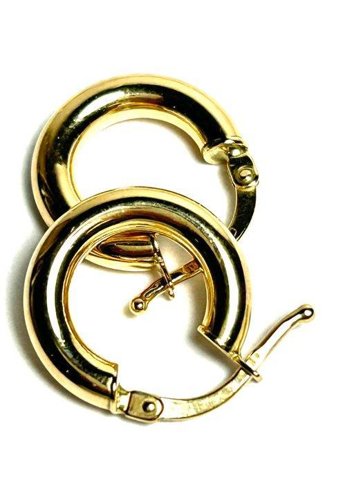 Zonder Minimumprijs - Hoepel oorbellen - 18 karaat Geel goud, Handtassen en Accessoires, Antieke sieraden