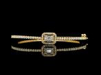 Armband - 18 karaat Geel goud - 1.07ct. tw. Diamant