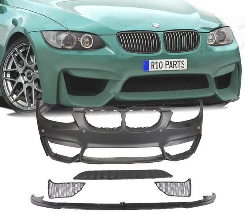 PARE CHOCS AVANT BMW E92 E93 06-10 LOOK M4 PDC + SPOILER LIP, Auto-onderdelen, Carrosserie, Verzenden