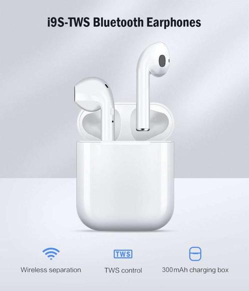 Bluetooth in-ear oortjes in ear draadloos geen airpods I9S*W, TV, Hi-fi & Vidéo, Casques audio, Envoi