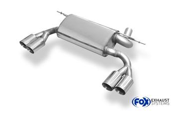 FOX BMW F30/31 - 316d/318d/320d M-Pakket einddemper, dwars,, Verzenden