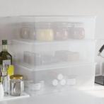 vidaXL Opbergboxen kunststof 3 st stapelbaar 25 L, Verzenden, Nieuw