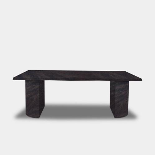 Tafel Boomstam Eikenhout  Half Rond  200x100, Huis en Inrichting, Tafels | Eettafels