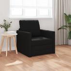 vidaXL Vloer Sofa Bed 2-in-1 Zwart 74x77x81 cm Stof, Huis en Inrichting, Zetels | Zetels, Verzenden, Nieuw