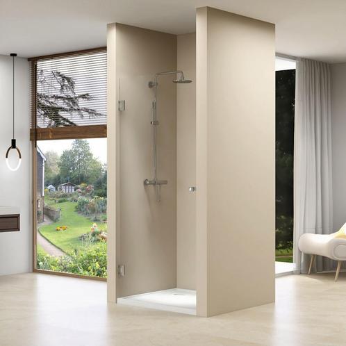 Nis Douchedeur Van Rijn Products Helder Glas 200x90 cm Ronde, Doe-het-zelf en Bouw, Sanitair, Douche, Nieuw, Chroom, Ophalen of Verzenden
