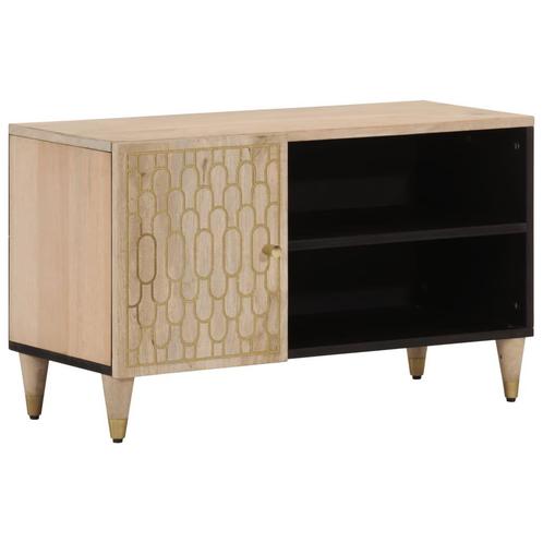 vidaXL Tv-meubel 80x31x46 cm massief mangohout, Huis en Inrichting, Kasten |Televisiemeubels, Nieuw, Verzenden