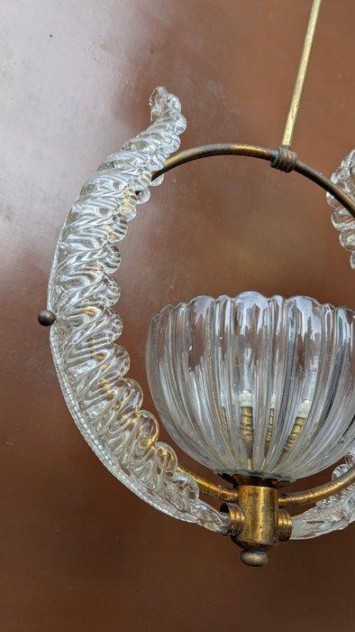 Plafondlamp - lamp - Glas - art-deco kroonluchter, Antiek en Kunst, Antiek | Verlichting