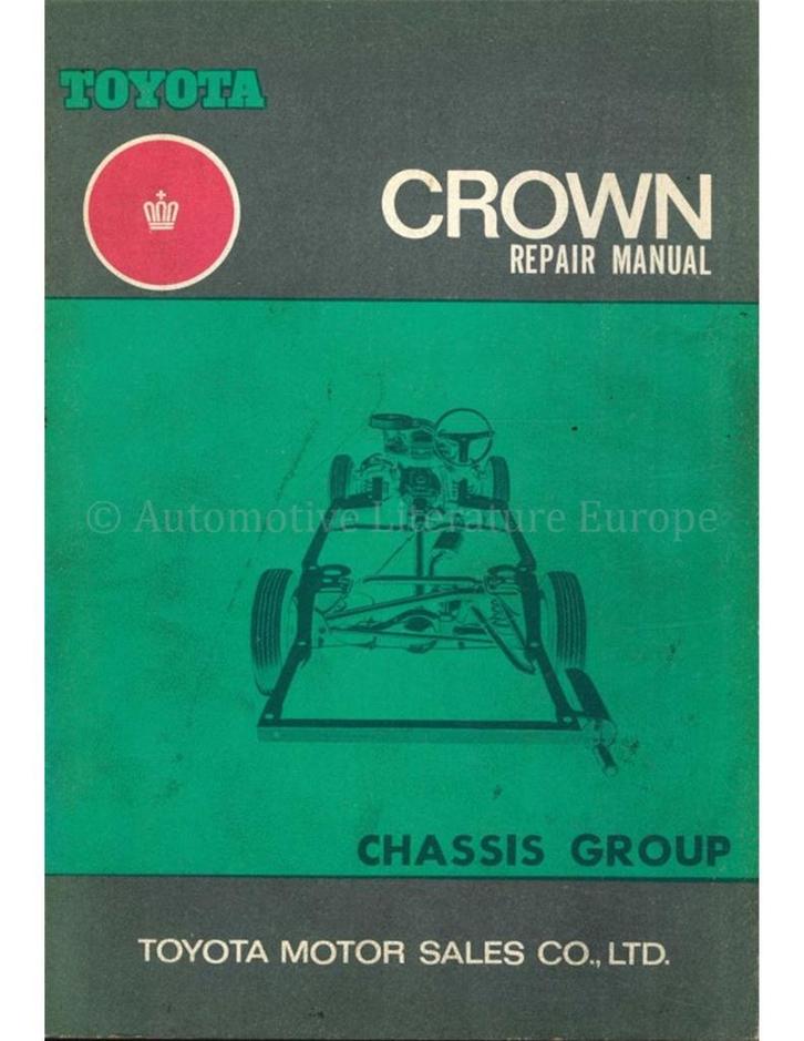 1968 TOYOTA CROWN CHASSIS WERKPLAATSHANDBOEK ENGELS, Autos : Divers, Modes d'emploi & Notices d'utilisation