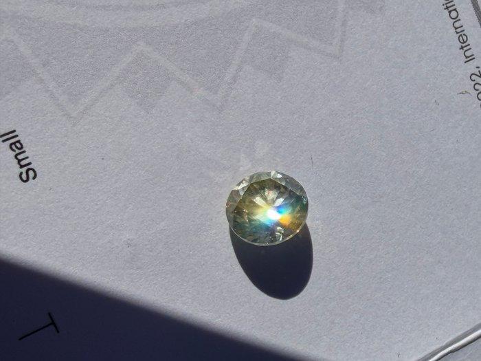 1 pcs Diamant (Natuurlijk gekleurd) - 1.71 ct - Rond - Fancy, Handtassen en Accessoires, Edelstenen