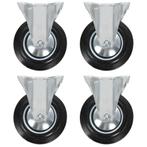 vidaXL Vaste wielen 4 st 160 mm, Verzenden, Nieuw