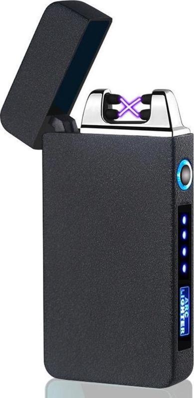 Plasma USB aansteker elektrisch oplaadbaar arc + LED *MAT ZW, Verzamelen, Rookartikelen, Aanstekers en Luciferdoosjes, Nieuw, Verzenden