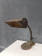 Bankierslamp - Messing - bureau lamp, Antiek en Kunst