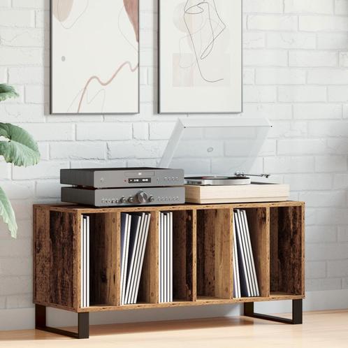 vidaXL Recordkast Oud Hout 100x38x48 cm Gerecycled Hout, Huis en Inrichting, Woonaccessoires | Cd- en Dvd-rekken, Nieuw, Verzenden