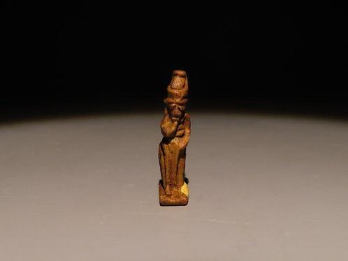 Égypte ancienne Faience Amulette de Dieu Harpocrate. Période, Verzamelen, Mineralen en Fossielen