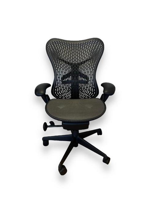 Herman Miller Mirra (Refurbished), Huis en Inrichting, Bureaustoelen, Bureaustoel, Zwart, Zo goed als nieuw, Ergonomisch, Verzenden