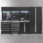 Datona Werkplaatsinrichting PREMIUM met RVS werkblad 300 cm, Doe-het-zelf en Bouw, Werkbanken, Ophalen of Verzenden, Nieuw