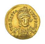 Empire byzantin. Anastase Ier (491-518 apr. J.-C.). Solidus, Postzegels en Munten